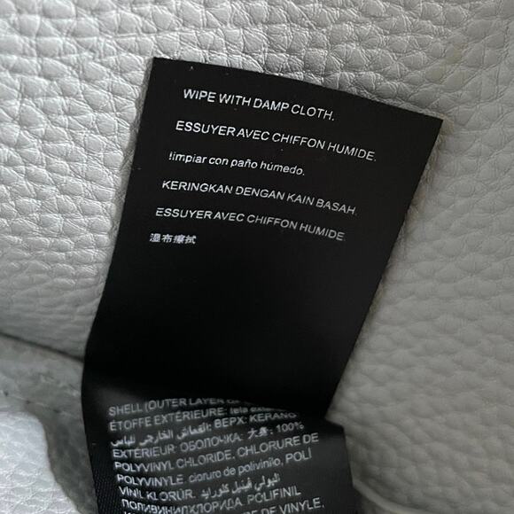 NWT Badgley Mischka Vegan Leather Tote Bag Gray Carryall Open Top MSRP $139 - Picture 7 of 7